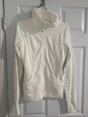 lululemon athletica Cream Full-Zip Hooded Jacket